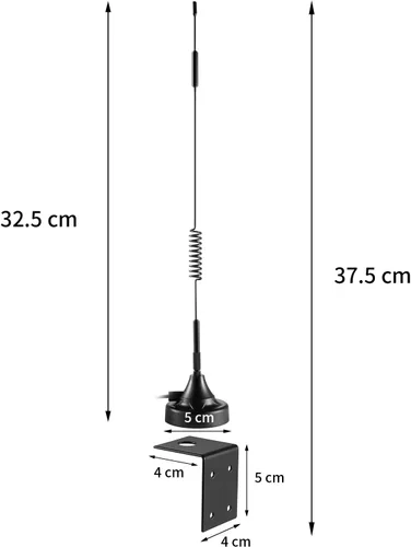Vista 3 de Abridor de puerta inteligente extendido de largo alcance base magnética receptor antena compatible con todas las series GTO Mighty Mule MM571W