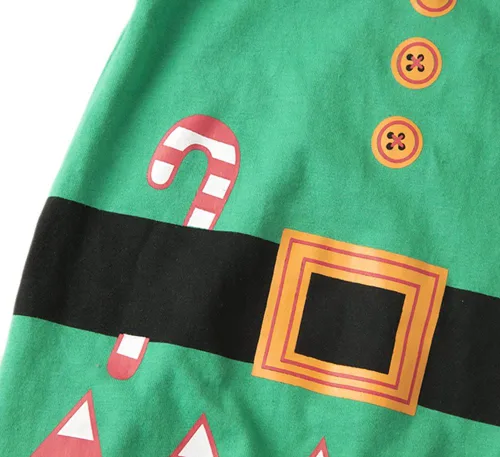 Vista 3 de Newborn Infant Toddler Unisex Baby Holiday Elf Short-Sleeved Costume Romper and Hat 2pcs