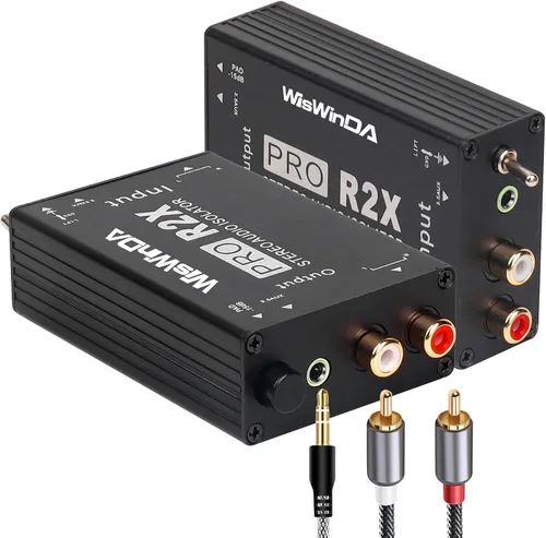 Vista 10 de Pro AV2M-RCA Aislador de ruido Eliminador de ruido de audio (sin afectar a los graves) Filtro de ruido de aluminio Shell Loop Aislador de ruido