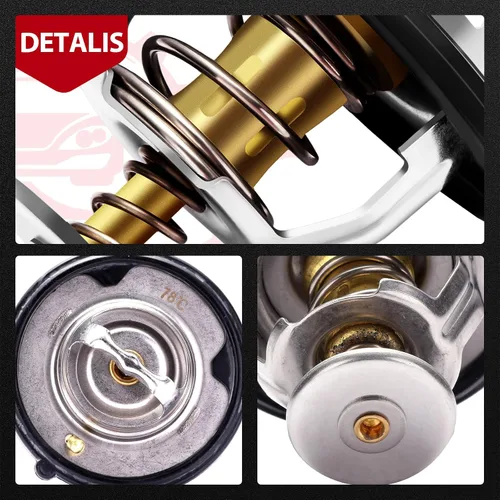 Vista 3 de cciyu 19301-P8E-A10 - Carcasa para termostato de refrigerante de motor, salida de agua, kit de carcasa de termostato de repuesto para Honda Pilot