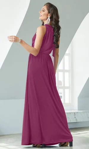 Vista 4 de KOH KOH Vestido de verano sin mangas formal sexy holgado