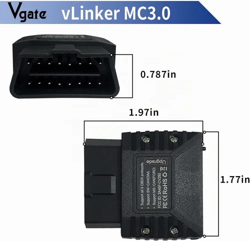 Vista 2 de Vgate vLinker MC Bluetooth 3.0 OBD2 escáner lector de código herramienta de escaneo de diagnóstico para Android y Windows, negro