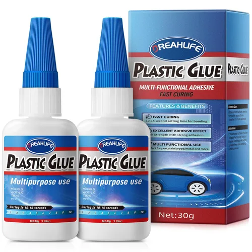 Vista 9 de Súper pegamento para reparación de plástico, 30g de pegamento fuerte para plástico, pegamento resistente para acrílico, PLA, juguetes, automóvil