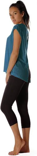 Vista 3 de icyzone - Camisetas de entrenamiento con espalda abierta, para yoga