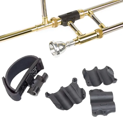Vista 4 de Neotech - Agarre de mano para trombón – Soporte de mano ajustable de neopreno para trombón bajo Descanso de agarre ergonómico para comodidad