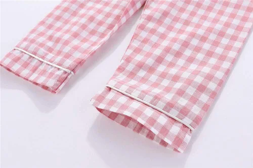 Vista 7 de Mud Kingdom Conjunto de pijama Boutique para niñas y niños, ropa de dormir de manga larga con cuello