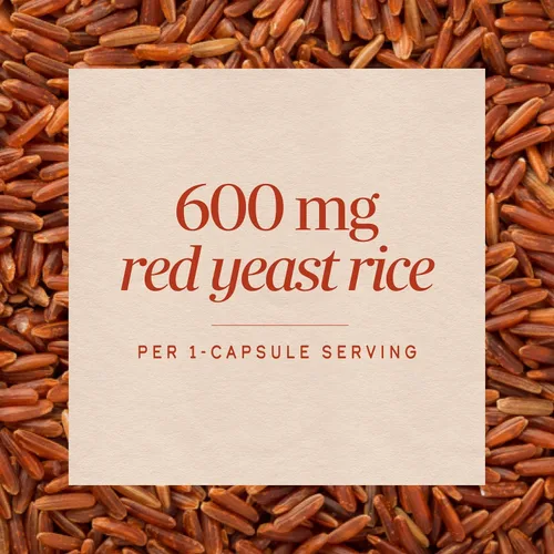 Vista 4 de Nature's Way Arroz de levadura roja, soporte tradicional*, 120 cápsulas veganas