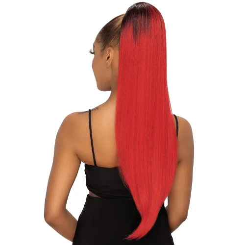 Vista 6 de Remy Illusion - Extensión de cola de caballo con diamantes de cola de caballo - Extensiones de cabello sintético de cola de caballo de 30 pulgadas