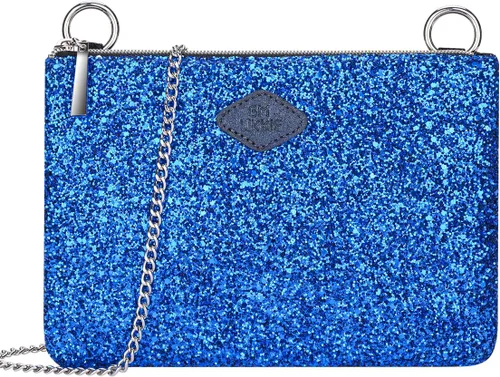 Vista 8 de Bolso de mano con bandolera GM LIKKIE para mujer, bolso de noche con purpurina, bolso de mano de lentejuelas para bodas y fiestas Glitter, Sequin