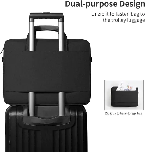 Vista 7 de Bolso de hombro para laptop de negocios para portátil 14-15-15.4-15.6-16 13-16 pulgadas