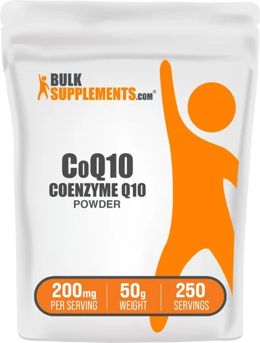 Vista 9 de BulkSupplements.com Coenzima Q10 en polvo - Suplemento de Coenzima Q10 200mg, suplemento nutricional - Sin gluten, 200mg por porción, 10g (0.35 oz)