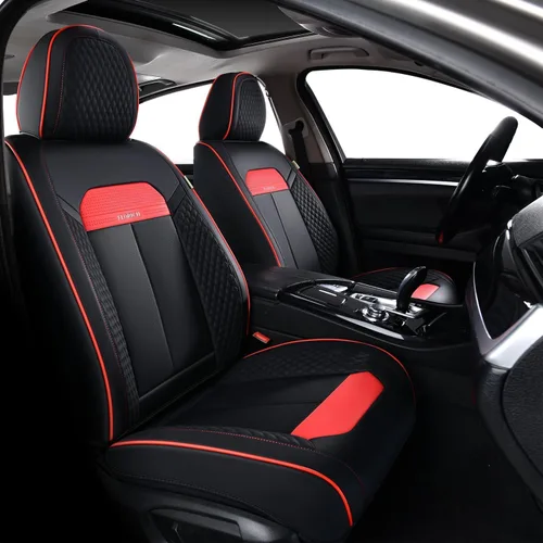 Vista 27 de Fundas de asiento delantero de automóvil, fundas de asiento de cuero para automóviles, protector de asiento de automóvil, impermeable, transpirable