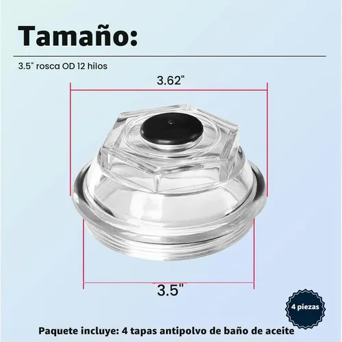Vista 3 de XTPTFABS Tapones antipolvo para baño de aceite, K71-704-00, tapa de aceite