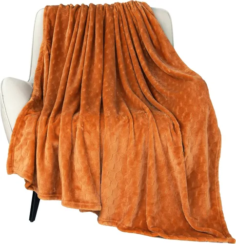 Vista 14 de TOONOW - Manta decorativa de vellón, mullida, supersuave, esponjosa y con patrón geométrico, de franela de microfibra, para sillón, cama y sofá