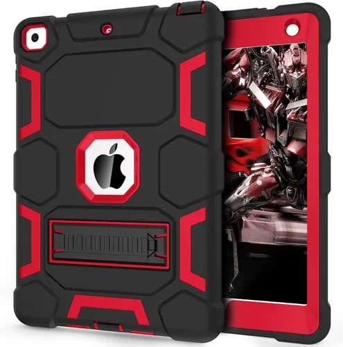 Vista 23 de CCMAO Funda para iPad de 6ª/5ª generación (9.7 pulgadas, 2018/2017), iPad Air de 2ª generación (2014) con soporte, funda protectora híbrida a prueba