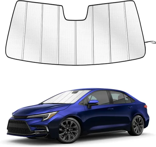 Vista 27 de Parasol para parabrisas para Honda CR-V 2017-2022, diseño plegable de acordeón de ajuste personalizado, accesorios de automóvil, protector de visera