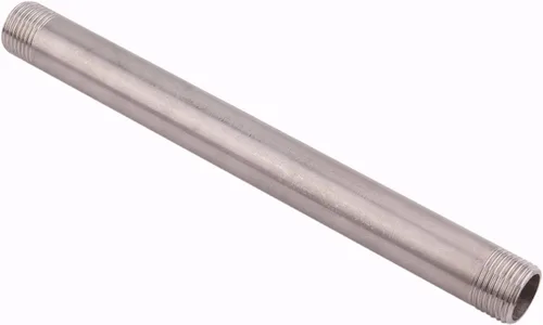 Vista 18 de 1" X 1" NPT Macho NPT Acero Inoxidable 304 Colocación Acoplamiento de Tubo Moldeado 4" Longitud