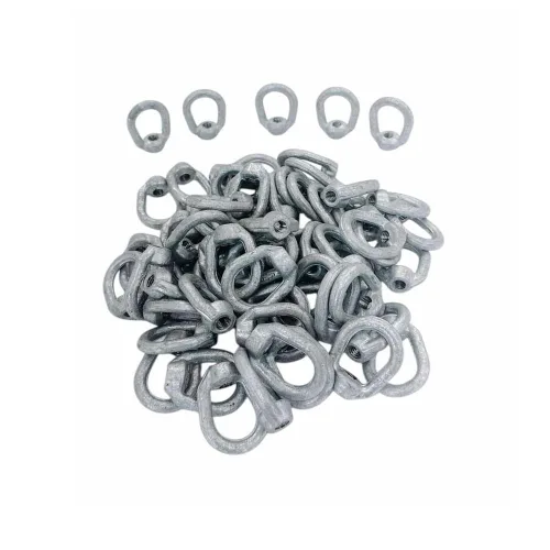 Vista 3 de Ojo TUERCA Rosca gota de acero al carbono forjado 1250 libras 5/16 "fianza 3/8" 100 PCS