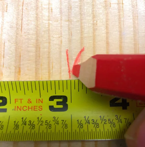 Vista 5 de Lápices de carpintero de plomo rojo, lápices de carpintería de construcción con regla impresa, hechos en Estados Unidos (juego de 24 lápices)
