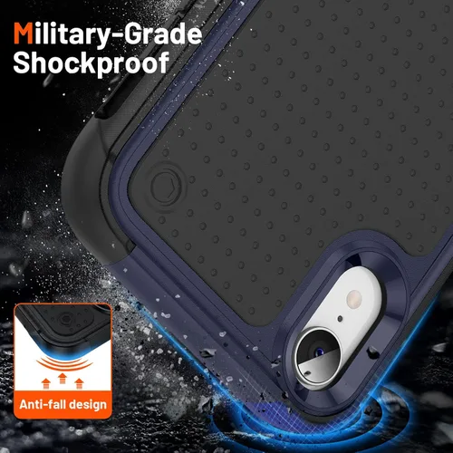 Vista 352 de Jeylly Funda para iPhone SE/Funda para iPhone 5S, Exterior de Plástico Duro que Absorbe Golpes + Interior de Silicona de Goma Defensor contra