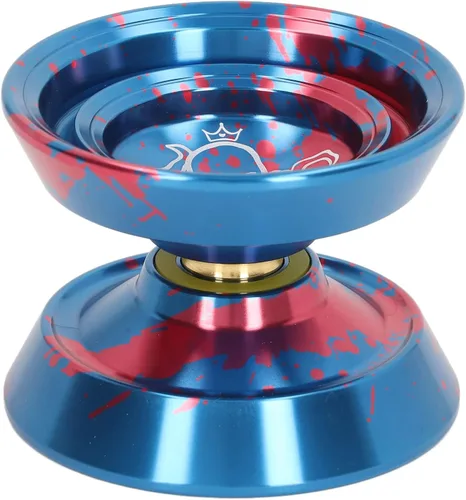 Vista 3 de Asixxsix Responsive Yoyo, Yoyo profesional de aleación de aluminio de metal con guante, 3 cuerdas y patrón de pulpo, repuesto avanzado de bola Yoyo
