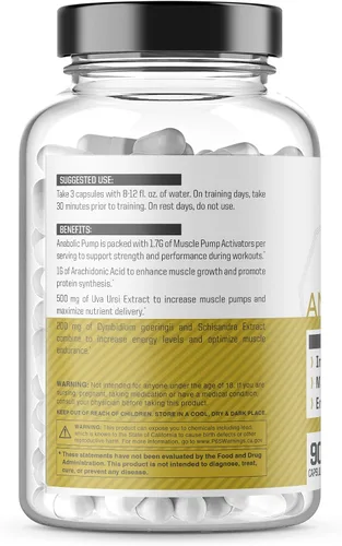 Vista 2 de Anabolic Warfare - Bomba anabólica - Constructor muscular de ácido araquidónico para hombres - Bomba sin estimulantes y cápsulas de apoyo al