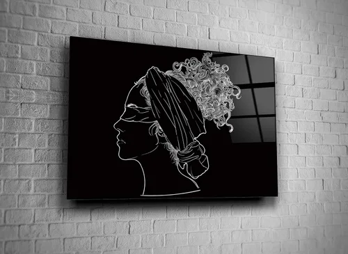 Vista 2 de Genericc Estatua de Femida en blanco y negro para decoración del hogar