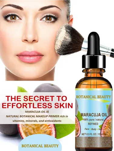 Vista 6 de Botanical Beauty Aceite de maracuja 100% puro y natural prensado en frío sin diluir para cara, piel, cabello, cuerpo, labios, uñas, 1 onza líquida