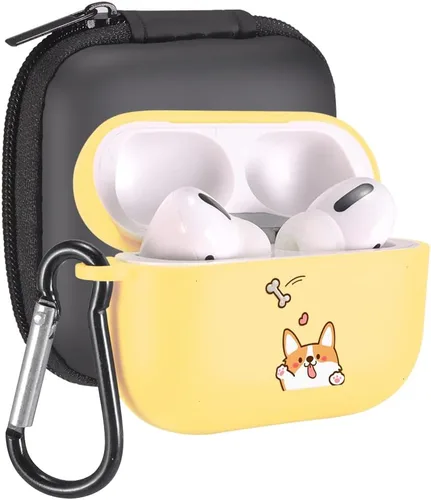 Vista 30 de Funda de mariposas rosas para AirPods Pro con llavero, diseño de animales lindos funda protectora de TPU suave compatible con AirPods Pro Charging