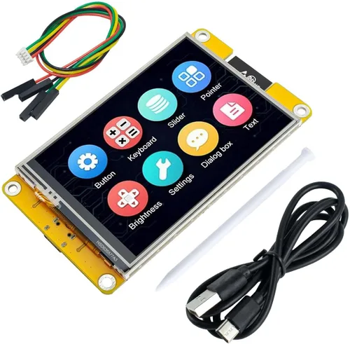 Vista 8 de Hosyond 2.8 ''ESP32 pantalla táctil resistiva con WiFi+BT, controlador ILI9341 240x320 TFT LCD módulo de pantalla para Arduino