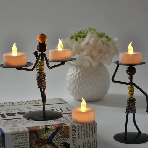 Vista 6 de Velas de té LED, velas de té sin llama, velas sin llama, luces de boda para decoración del hogar, Navidad, fiesta de cumpleaños