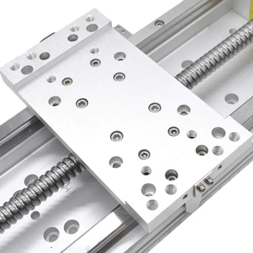 Vista 3 de CNC Accionador lineal de etapas con tornillo de bolas 1605 + HG15 Carga de guía de riel lineal, de 250 Kg. / 551.2 libras, C7 con soporte de motor