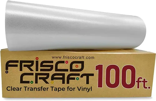 Vista 9 de Frisco Craft Rollo de cinta de transferencia transparente con adhesivo Rejilla azul