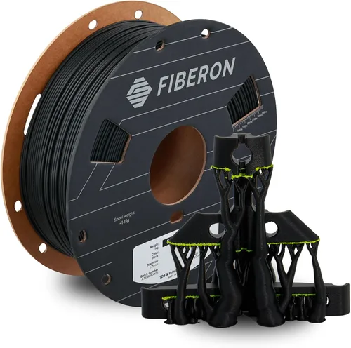 Vista 42 de Polymaker Fiberon ASA-CF08 Filamento ASA de fibra de carbono de 0.07 in 4.370 - 0.07 in Fiberon Asa-cf08 Negro 1.1 lbs (Código hexagonal: #000000)