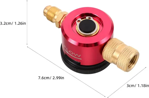 Vista 2 de Adjustable Nitrogen Regulator Nitrogen Regulating Valve with Cylinder Adapter Designed for Refrigeration Purge and Testing