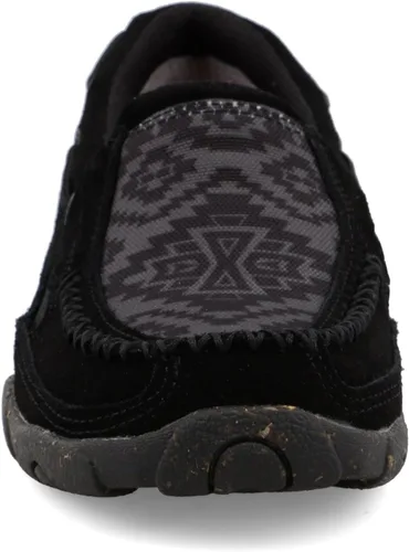 Vista 2 de Twisted X Mocasines de conducción para mujer, zapatos sin cordones para caminar con CellStretch Negro & gris