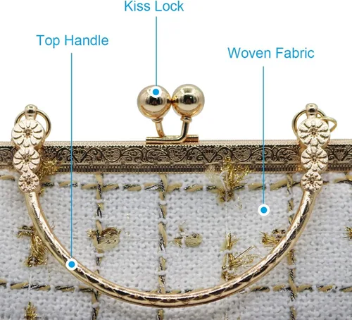 Vista 4 de Women Tote Bag Purse Velvet Handbag Wallet Pearl Chain Evening Cross Body Bag for Girl Wedding Party