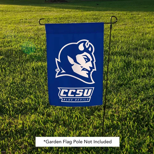Vista 5 de Desert Cactus Bandera de jardín de la Universidad Estatal Central de Connecticut CCSU Blue Devils Banner 100% poliéster (diseño B)