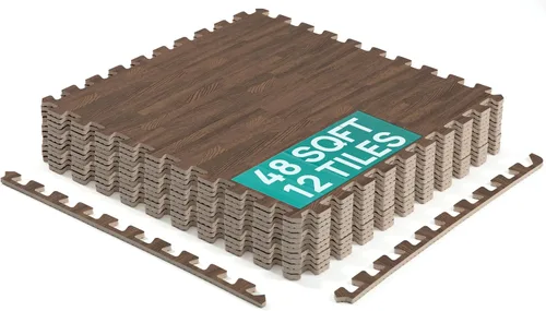 Vista 10 de Yes4All Alfombrillas Entrelazadas de EVA, Baldosas de Suelo tipo Rompecabezas, Acolchado de Suelo de Espuma con Borde para Muebles, Espacio