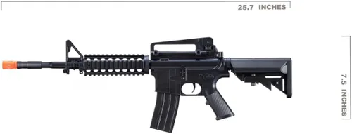 Vista 5 de Rifle Airsoft ligero M16 con resorte (color: negro)