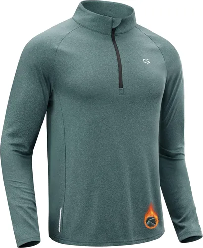 Vista 14 de G Gradual Camisa de golf atlética de manga larga con cremallera de forro Negro