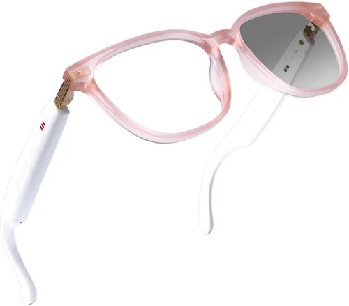 Vista 9 de Lentes inteligentes AI con traducción en tiempo real y asistente de voz, lentes de sol Bluetooth con llamadas de cancelación de ruido, música