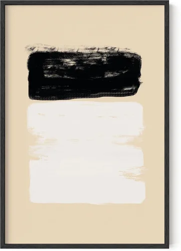 Vista 13 de HAUS AND HUES Impresiones artísticas abstractas en blanco y negro para decoración de pared moderna de mediados de siglo, arte abstracto en blanco