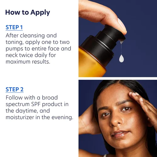 Vista 5 de PCA SKIN - Suero rejuvenecedor antienvejecimiento, suero facial para piel brillante, reduce líneas finas y arrugas, bomba de 1 onza líquida
