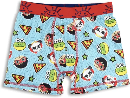 Vista 4 de Ryans World Boys Combo Panda Red Titan Gus The Gummy Gator Character 3 Pack Athletic Boxer Briefs