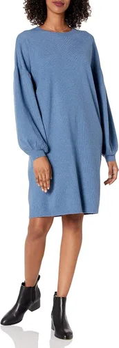 Vista 4 de The Drop Aiko - Vestido tipo suéter de manga abullonada para mujer