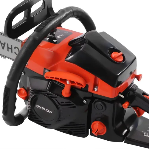 Vista 4 de LOYALHEARTDY Sierra de cadena de 58 cc 2 ciclos 4.4 Hp Sierras de gasolina de mano 18 pulgadas motosierra para árboles de madera corte jardín granja