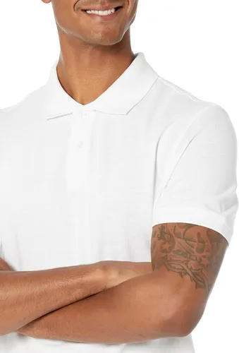 Vista 3 de Tienda Essentials Mens Slim-Fit Cotton Pique Polo Shirt