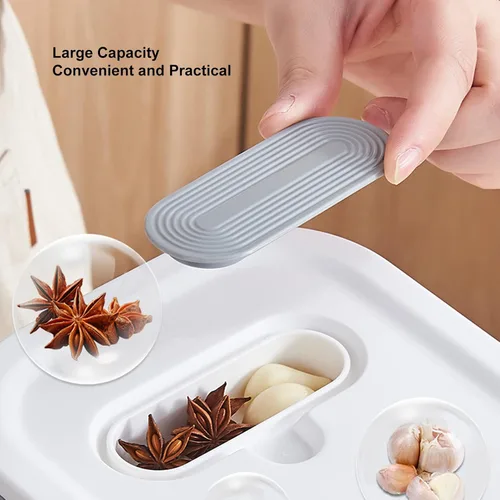 Vista 3 de Fabater Dispensador de arroz, contenedor de grano grande con taza medidora, contenedor de arroz sellado transparente, organización de cocina