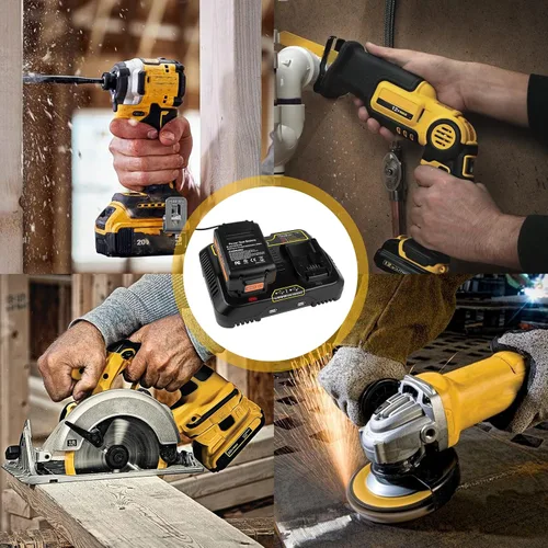 Vista 8 de Futurebatt DCB102 Cargador de repuesto para Dewalt 12V 20V 60V Max Dual Fast Charger Station Cargador de batería DCB203 DCB204 DCB205 DCB206 DCB201